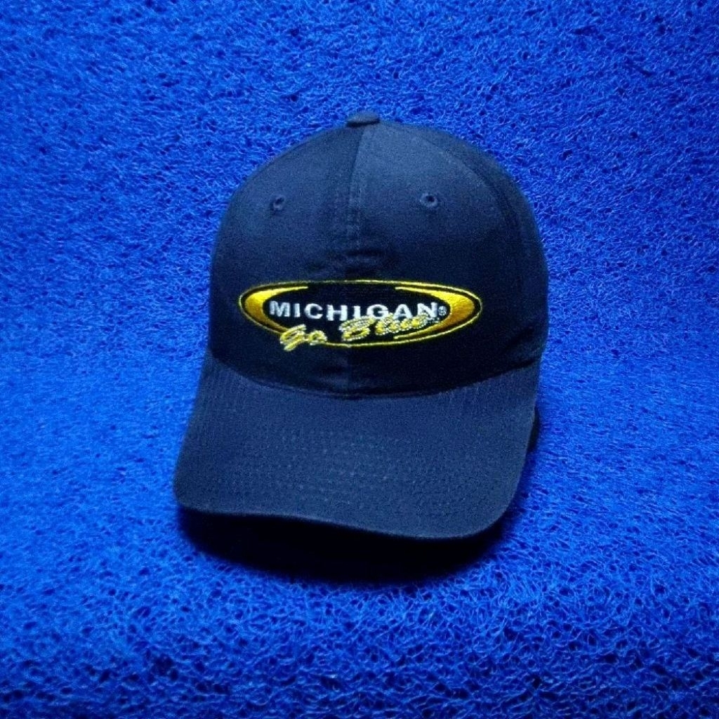 topi michigan vintage casual navy