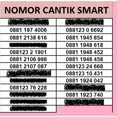 Kartu Perdana Nomor Cantik Smartfren 11 Digit Jaringan 5G Nasional