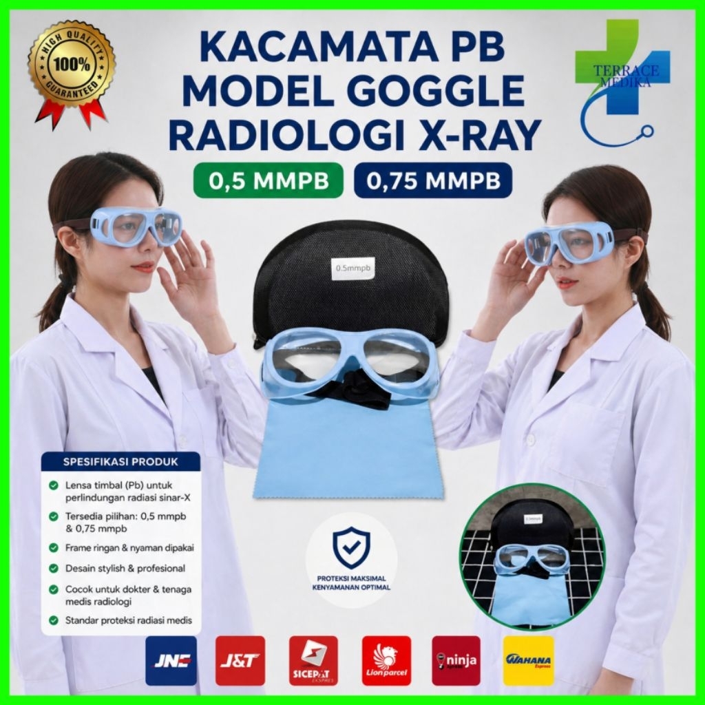Kacamata Radiologi Kacamata Anti Radiasi Xray Kacamata PB 0,5 dan 0,75 mmpb Kacamata Radiologi Model