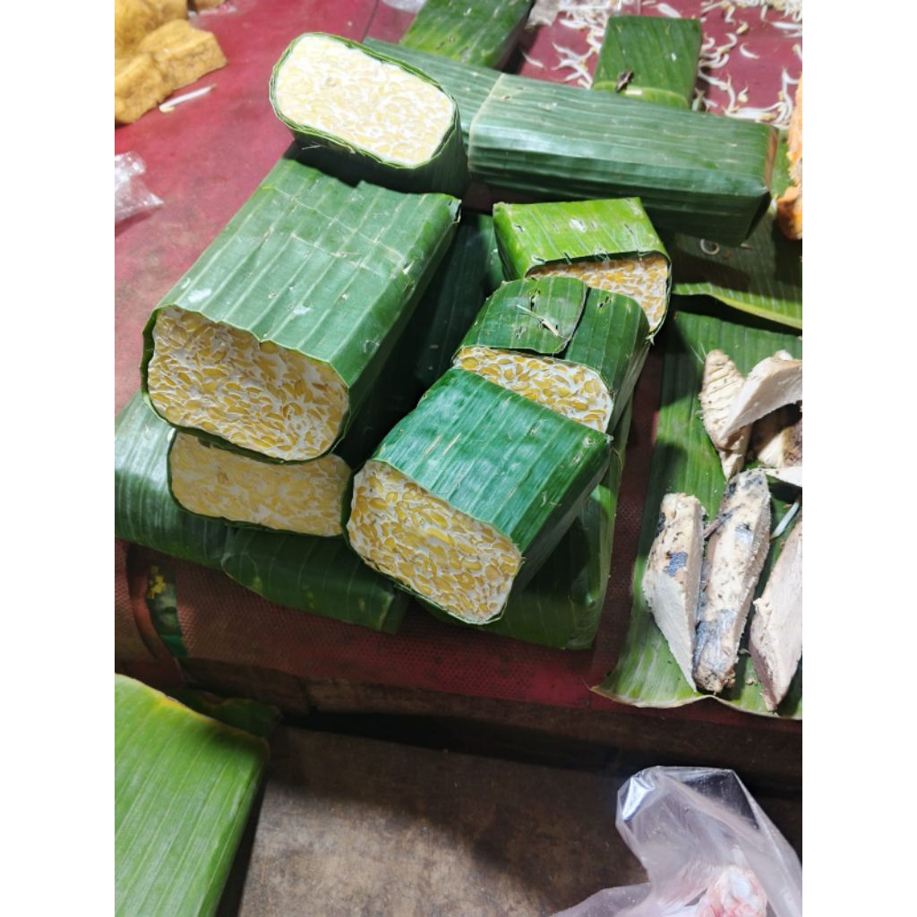 tempe papan panjang/tempe daun pisang