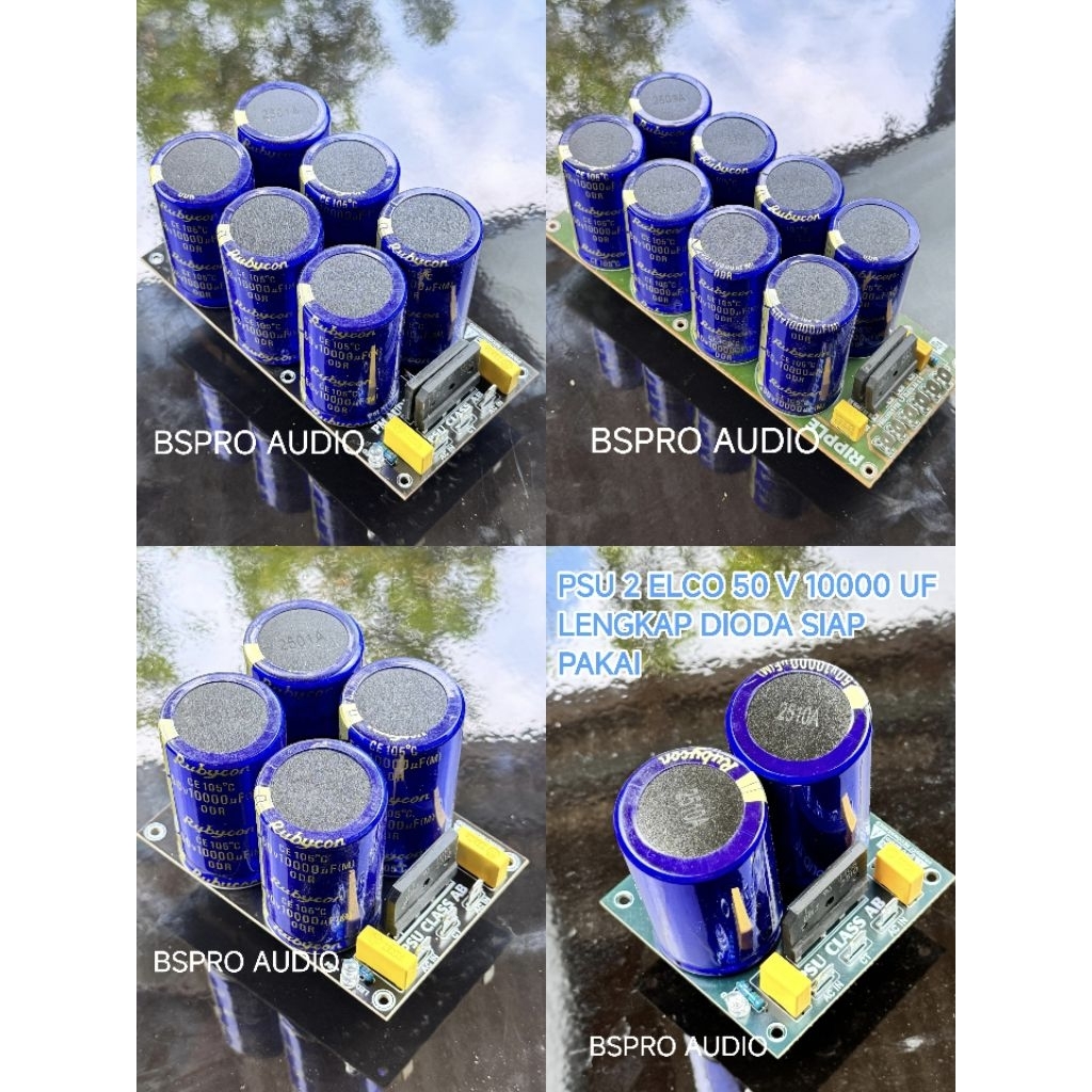 psu 2 4 6 8 elco 50v 10000uf Rubicon biru lengkap dioda