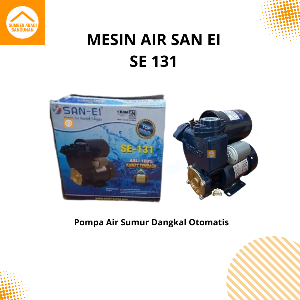Pompa Air Sumur Dangkal Otomatis San Ei SE-131 SE 131 - 125 Watt Original
