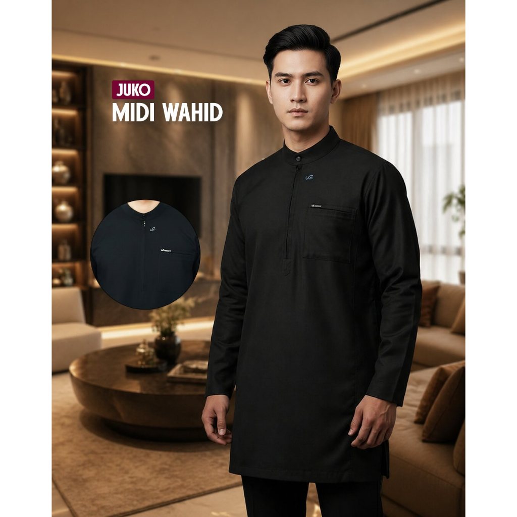 Juko Midi Wahid| Juko Wahid| Jubah Koko Dewasa | Jubah Koko | Koko dewasa | Baju Muslim Dewasa | Kok