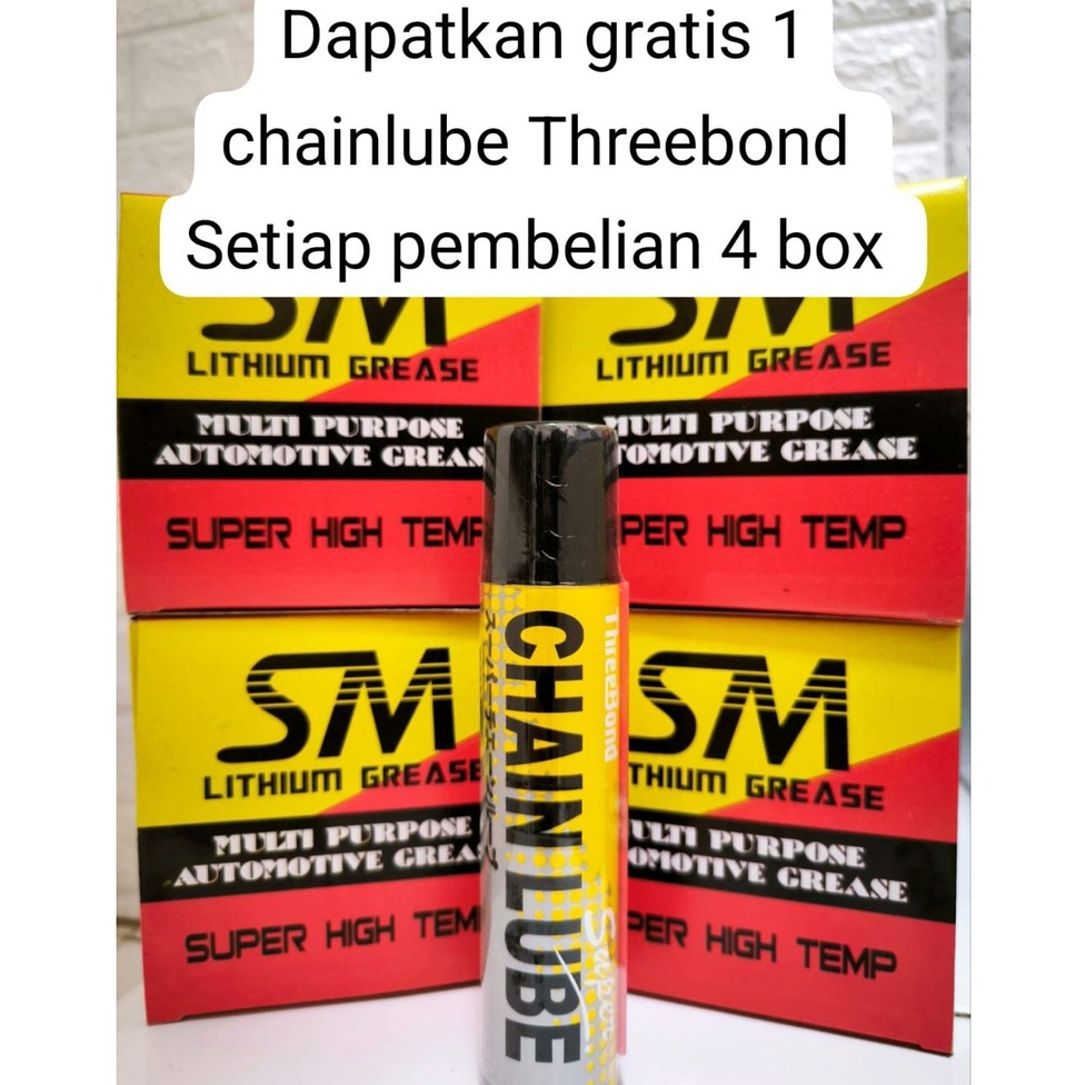 Stempet CVT/ Stempet Tahan Panas/ SM LITHIUM GREASE BOX ISI 12PCS