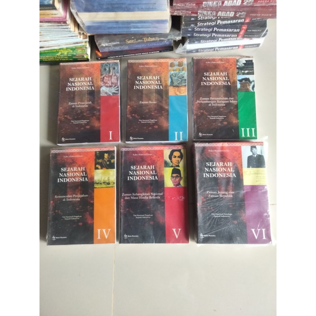 Paket 6s Buku Sejarah, SEJARAH NASIONAL INDONESIA Buku I, II, III, IV, V, dan VI Edisi Pemutakhiran 