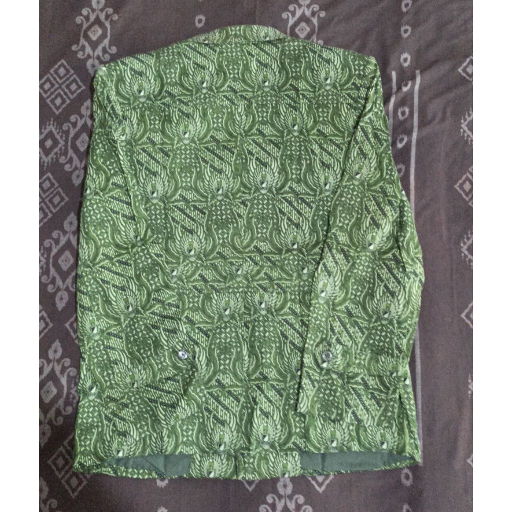 Kemeja Batik Pria model jas Puring Halus Pre Loved