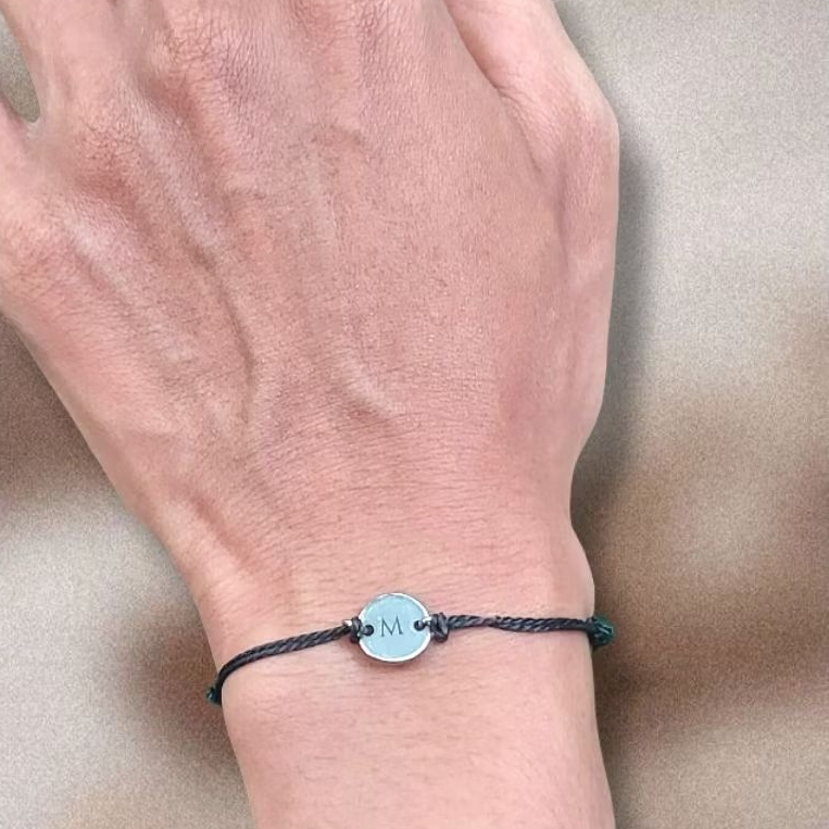 Wiflorain inisial Bracelet | inisial Huruf
