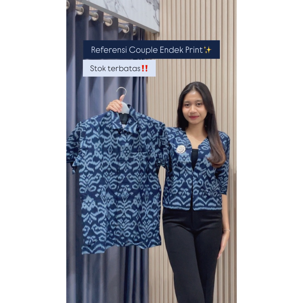 Couple Endek Katun Print/Couple Endek/Endek Bali