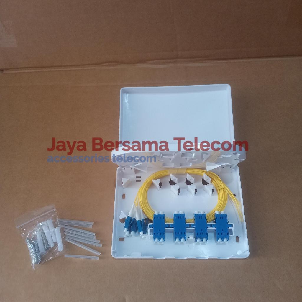 Roset FO 8 Core LC-LC Singlemode Komplit Pigtail + Adapter (Fullset)