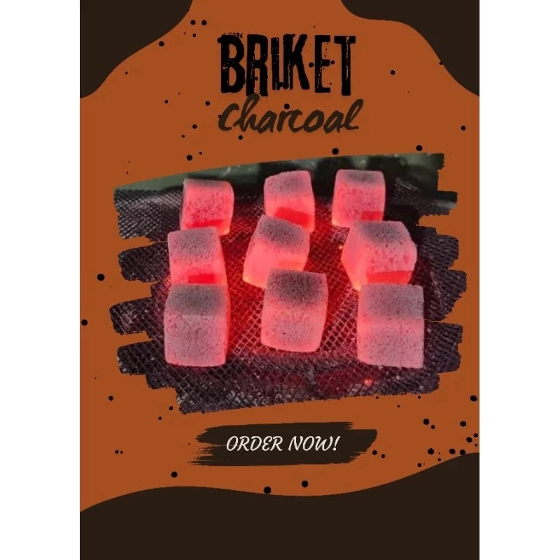 BRIKET | Arang Briket Batok Kelapa 1kg - Ramah Lingkungan, Tanpa Asap, Tahan Lama
