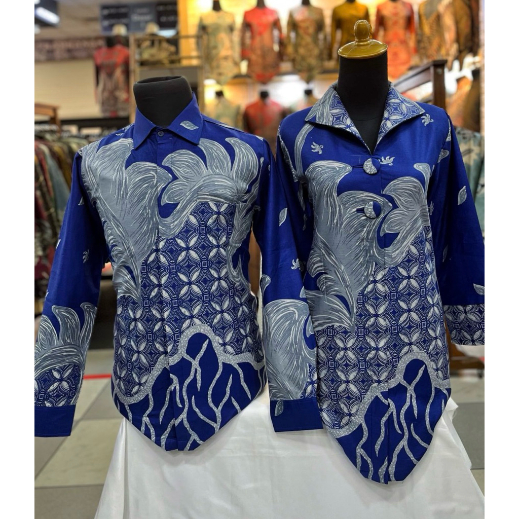 batik couple biru elektrik TM