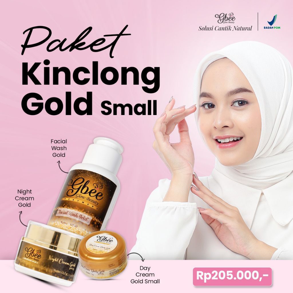 paket kinclong gold small kinclong gbee glow skincare