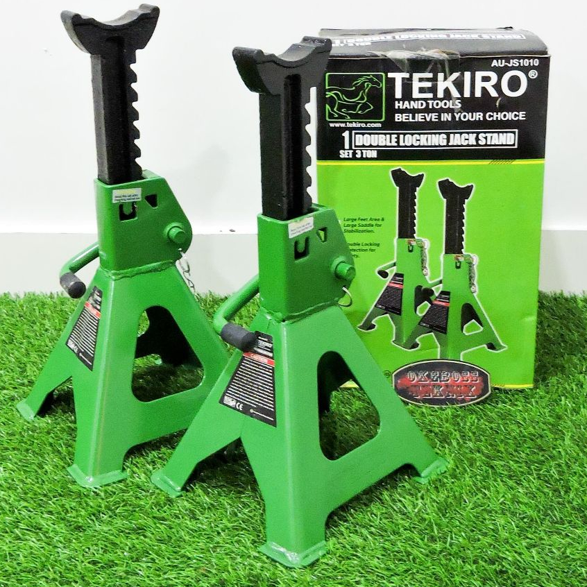 JACK STAND TEKIRO 3T PENAHAN DONGKRAK MOBIL DOUBLE LOCKING JACK STAND TEKIRO 3T