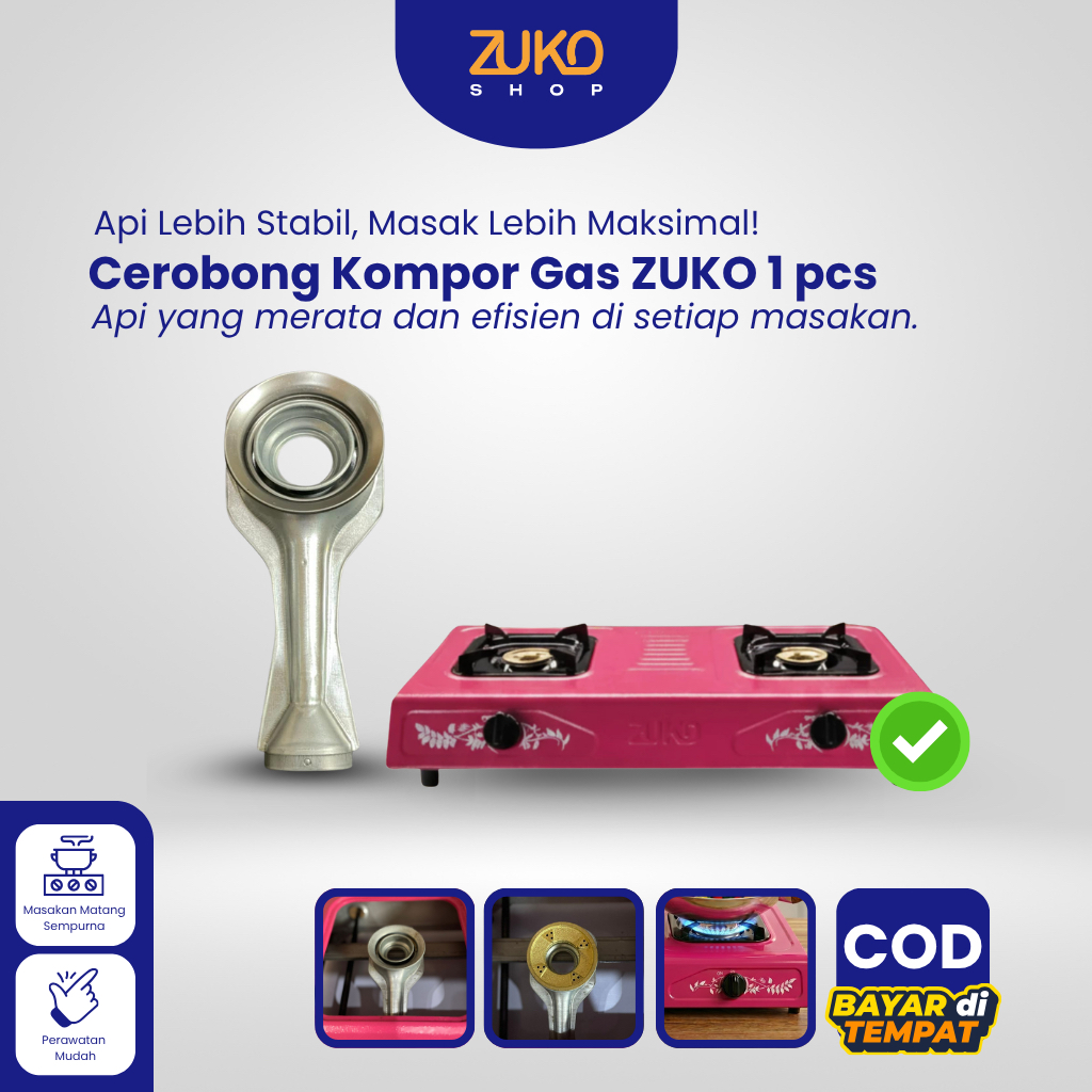 ZUKOSHOP OFFICIAL - CEROBONG KOMPOR GAS ZUKO TEBAL DAN KUAT