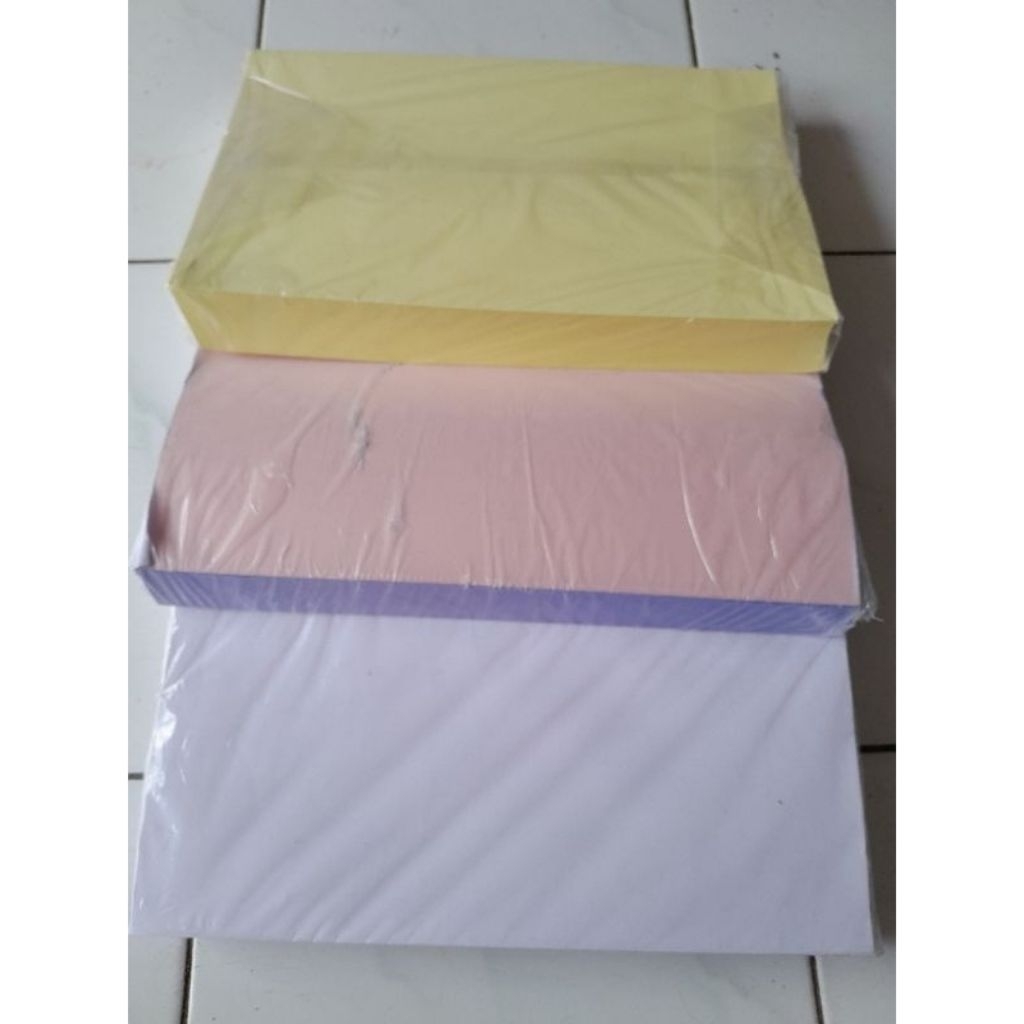 [1 RIM 500 L] KERTAS NCR FOLIO TOP RAINBOW / KERTAS NCR F4 ATAS RAINBOW