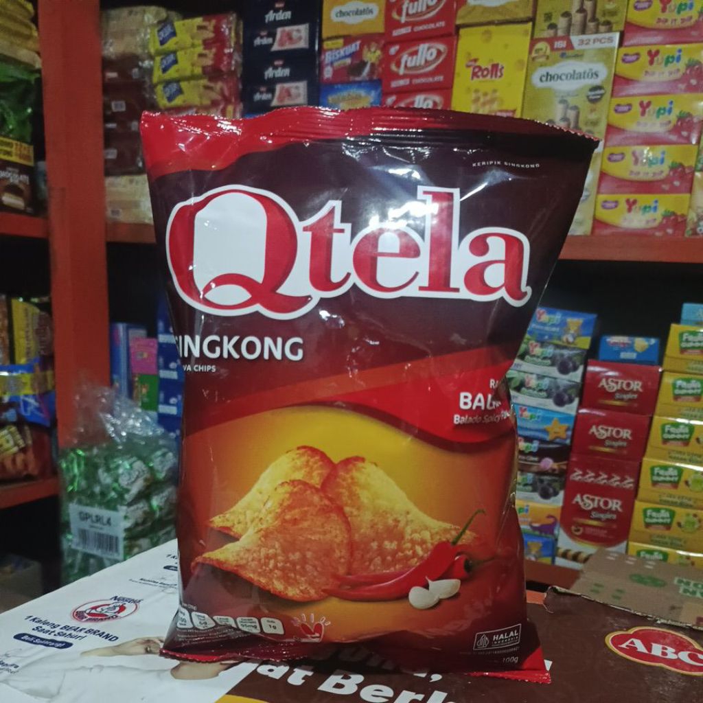 Qtela Singkong Rasa Balado 100gr