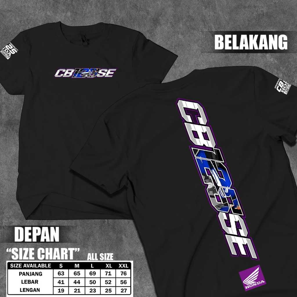 Kaos Racing CB 125 SE Baju CB Cotton Combed30S