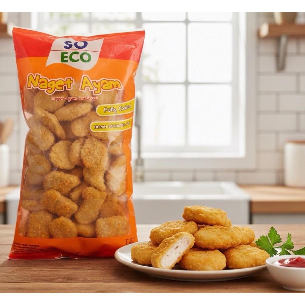 So Eco Nugget 1Kg | Nugget Ayam HALAL | So Eco Fish Stik | Nuget Ikan Stik - 500Gr