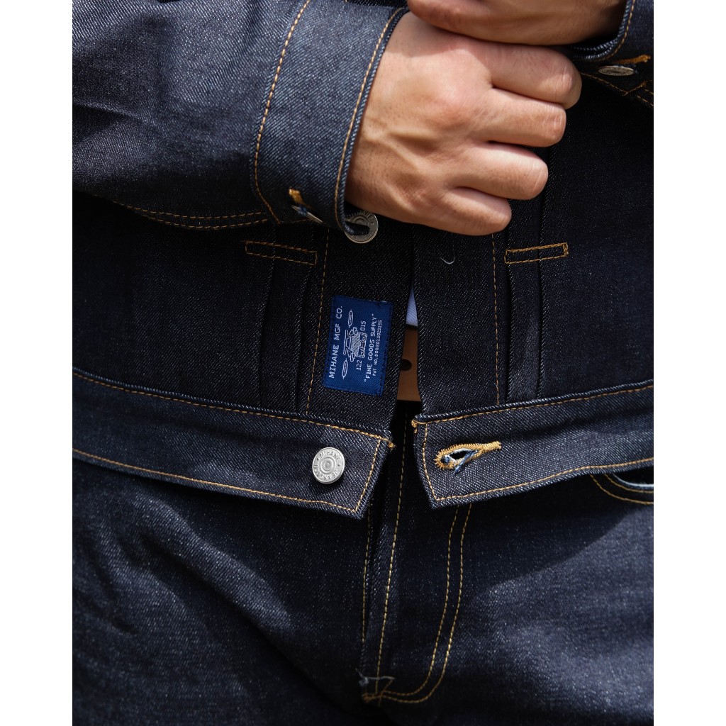 New Product Mihane Jeans - Jacket Pria Denim - Hardloom Type I Cinchback 14Oz Sanforized