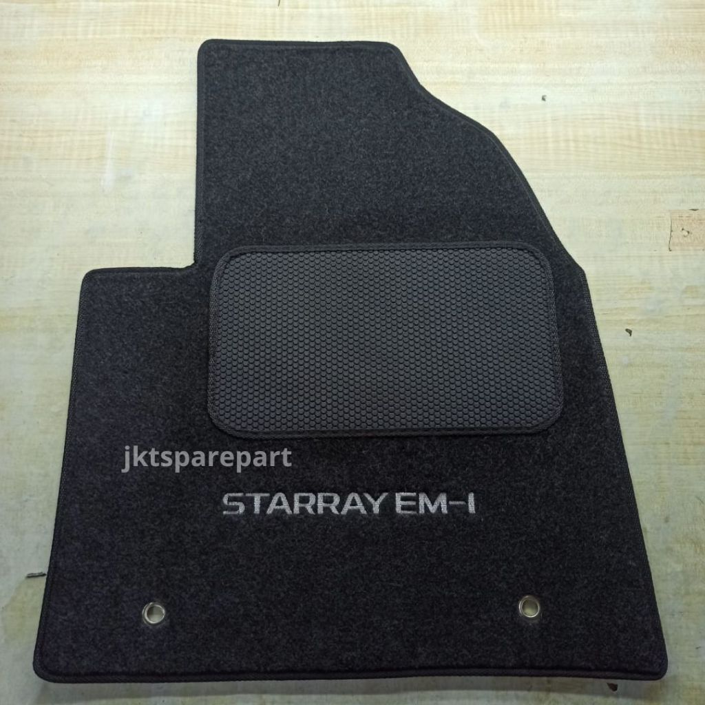 Karpet Geely EM-1 Bahan Beludru Super 2 Baris (warna dan Logo bisa chat admin)