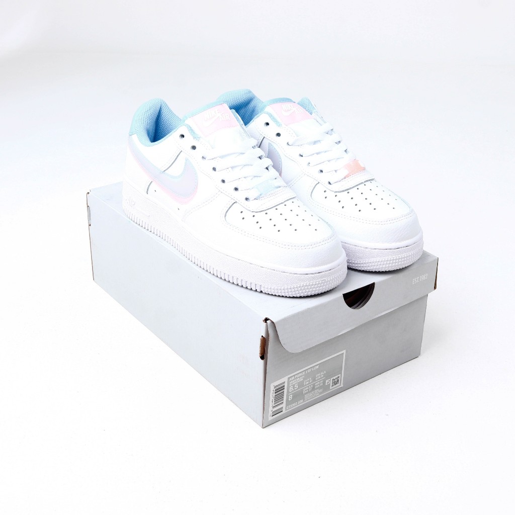 (FTBX) Sepatu Sneakers Nike Air Force 1 Low LV8 Double Swoosh White
