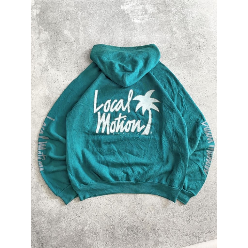 Vintage Local Motion Hawaii Hoodie Quad Hit Tag By Hanes Made In USA