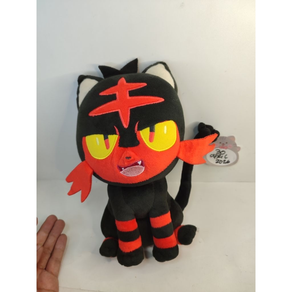 boneka litten pokemon api original nintendo