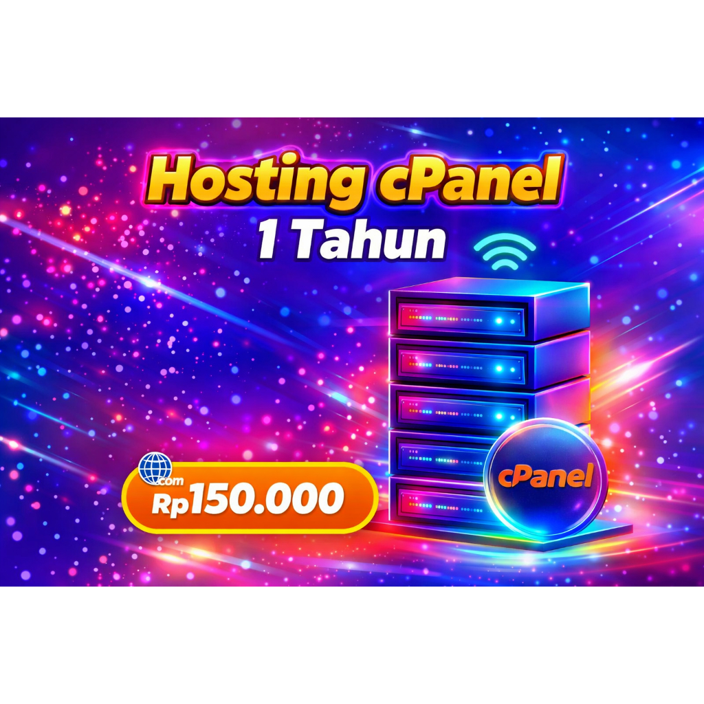 Hosting Cpanel - Web Hosting + Cpanel 1 Tahun