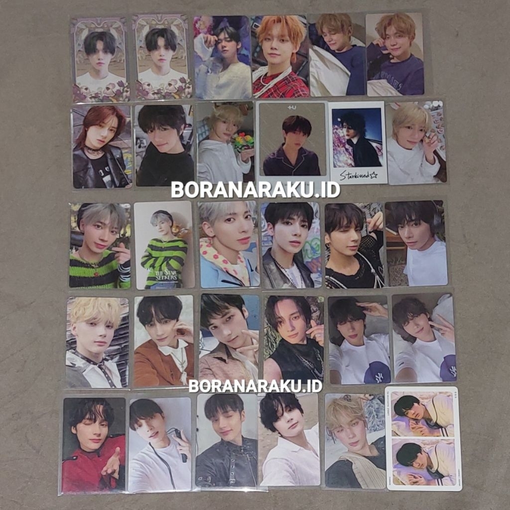 Photocard TXT Yeonjun Beomgyu Taehyun Huening Kai Soobin Freefall Freeze Sanctuary Merch Lover Angel