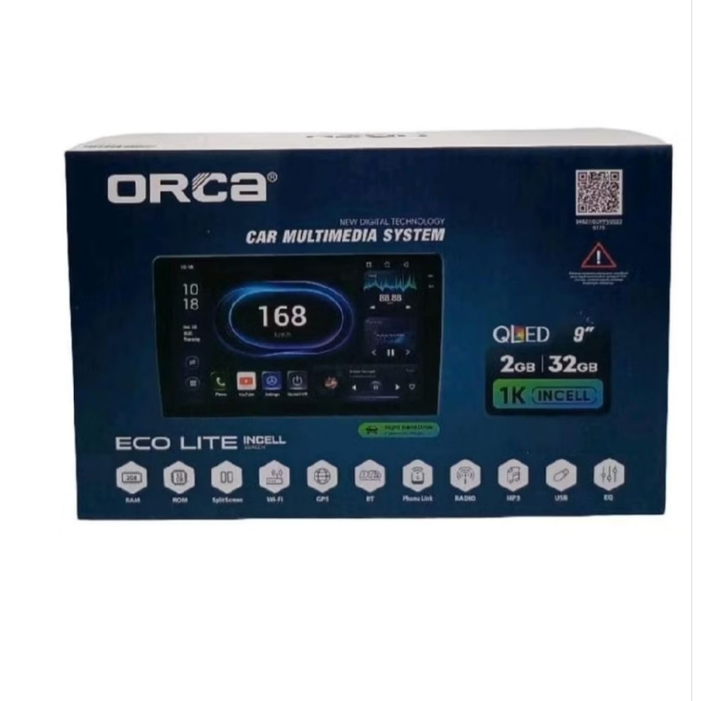 Head Unit Android ORCA ECO LITE 9 inch ram 2/32 GB