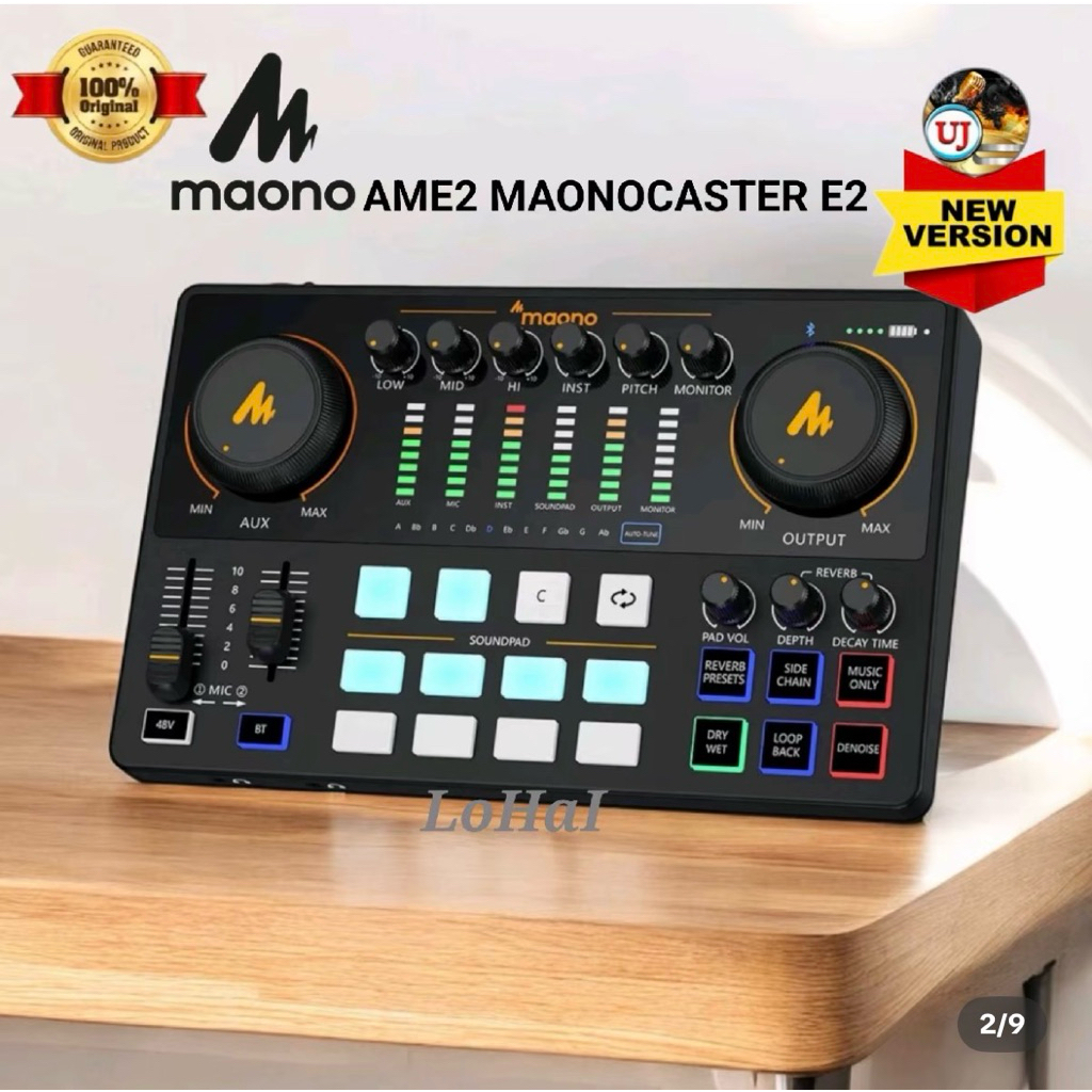 SOUNDCARD+LIVESTEAMING MAONO AME2 + MIC BETAVO bc