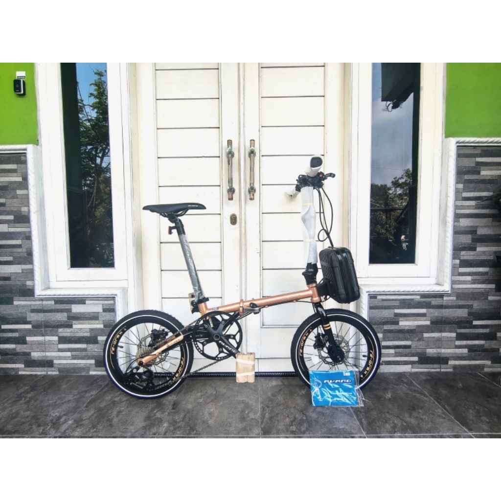 Sepeda Lipat Avand Re Arm X Seri Tertinggi Frame Chromoly 10 Speed BARU
