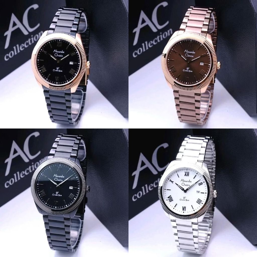 Jam Tangan Pria Alexandre Christie Classic Slim 8712 AC8712 [ORIGINAL]