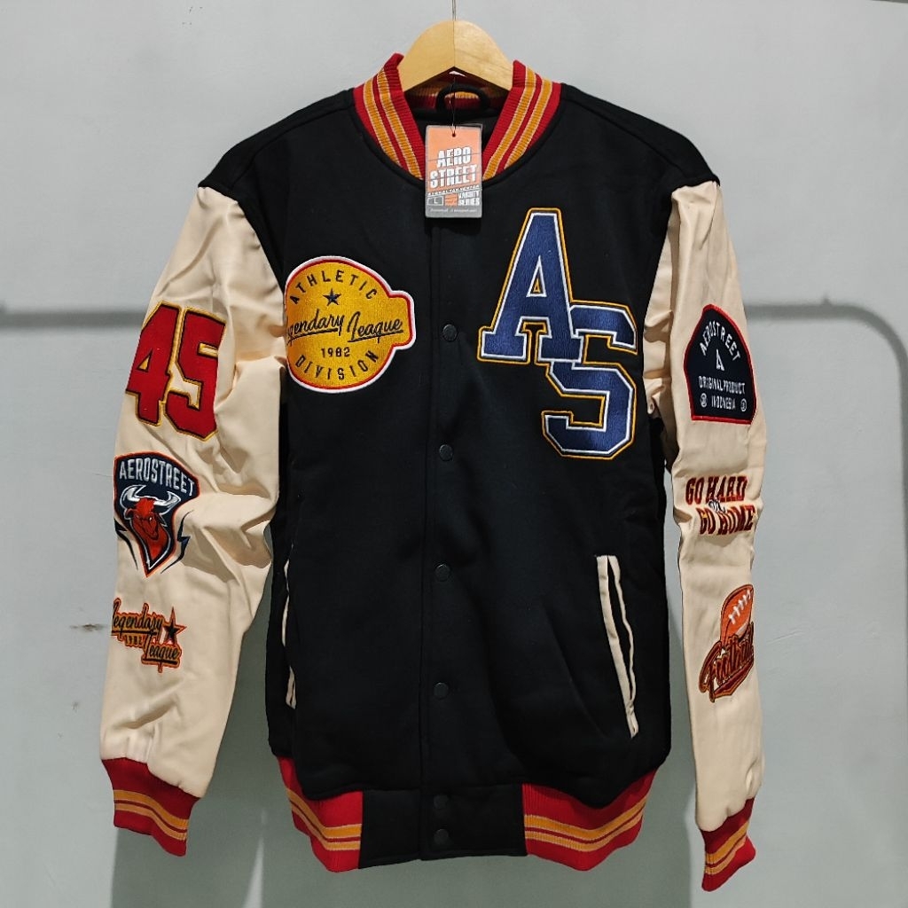 Jaket Aerostreet - Jaket Baseball Batch 1 | Jacket Bomber Hijau Army | Coach Jaket Navy