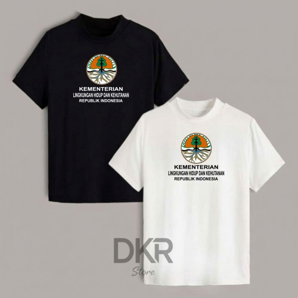 Kaos KEMENTERIAN LINGKUNGAN HIDUP Baju Tshirt KEMENTERIAN LINGKUNGAN HIDUP Kaos Oblong KEMENTERIAN L