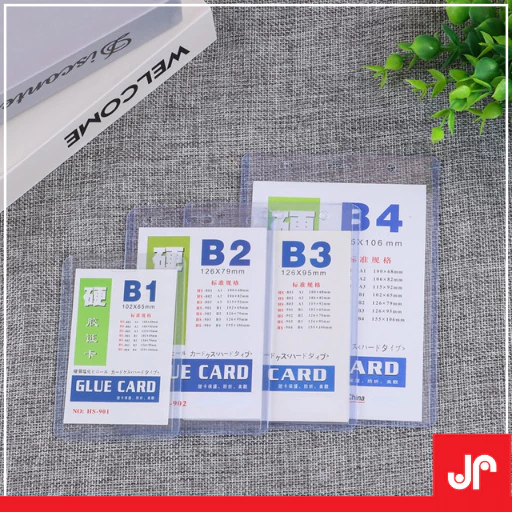 ID CARD CASE UKURAN B2, B3, B4, BAHAN PLASTIK TEBAL / ID CARD NAMETAG PLASTIK
