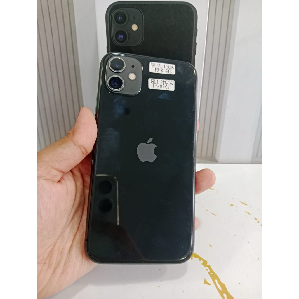 Iphone 11 128gb ibox Fullset, dus oem Hb 76% orian