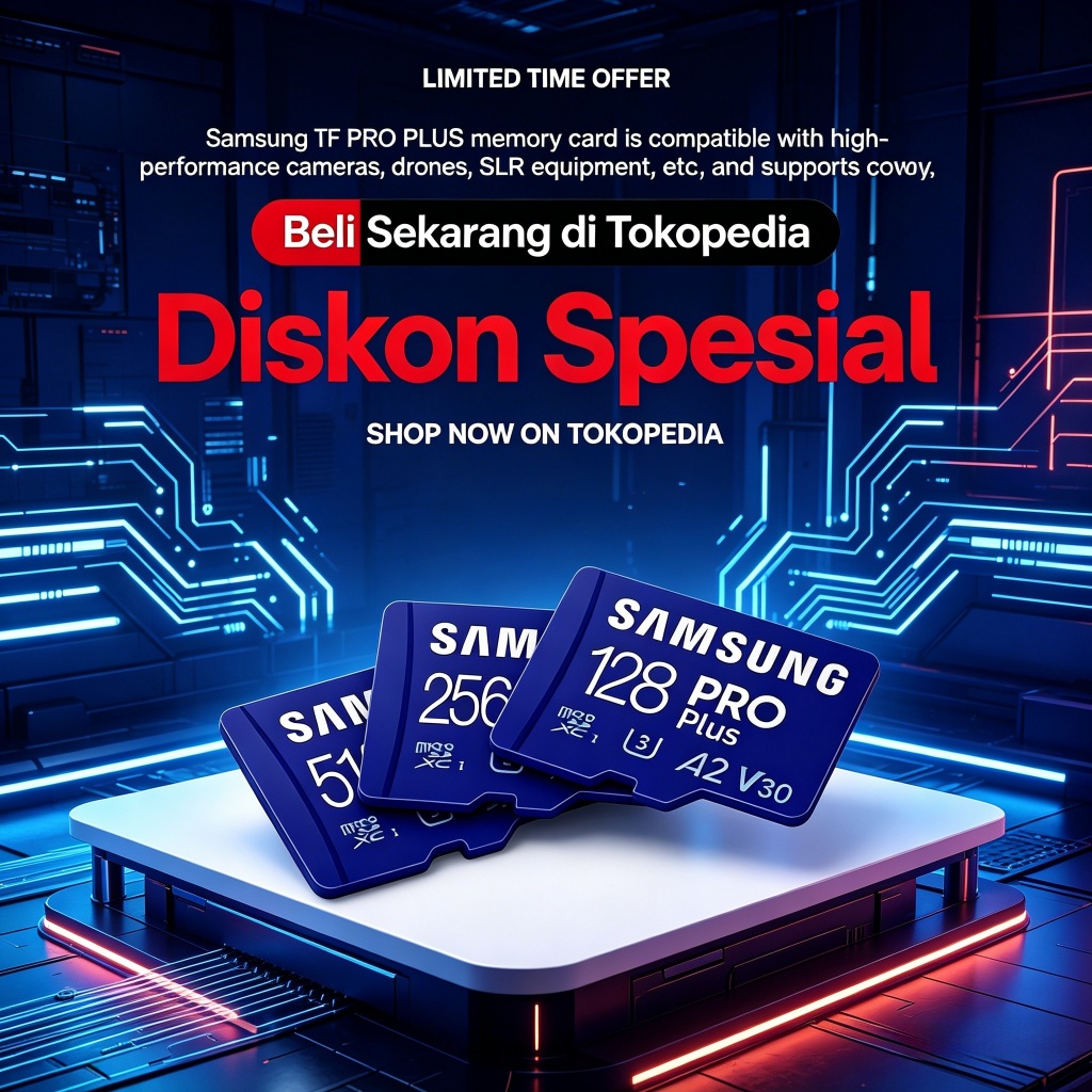 Samsung Official Store ID PRO PLUS EVO Original Micro SD TF Memory Card 16GB 32GB 64GB 128GB 256GB 5