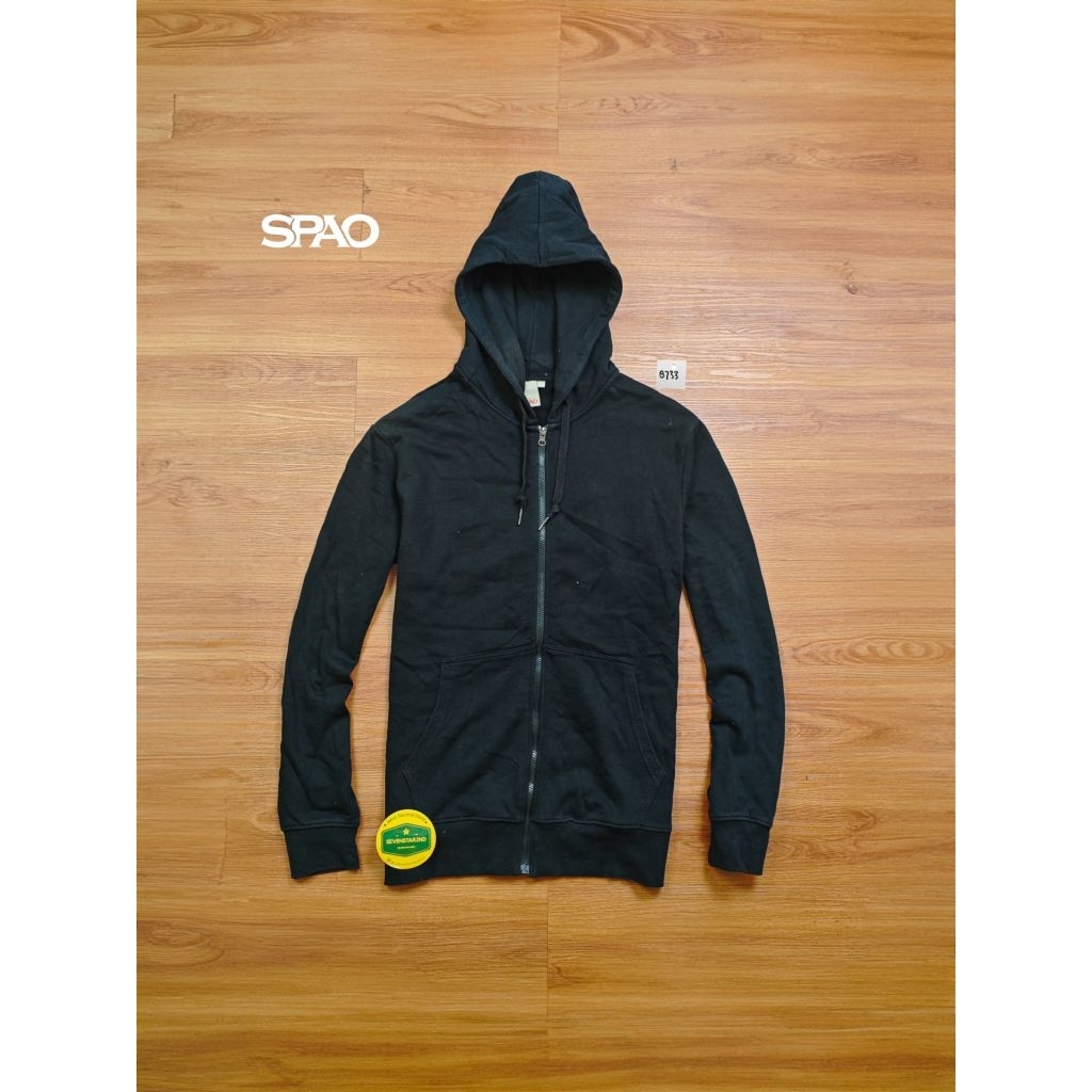 spao casual sweater zipper hoodie