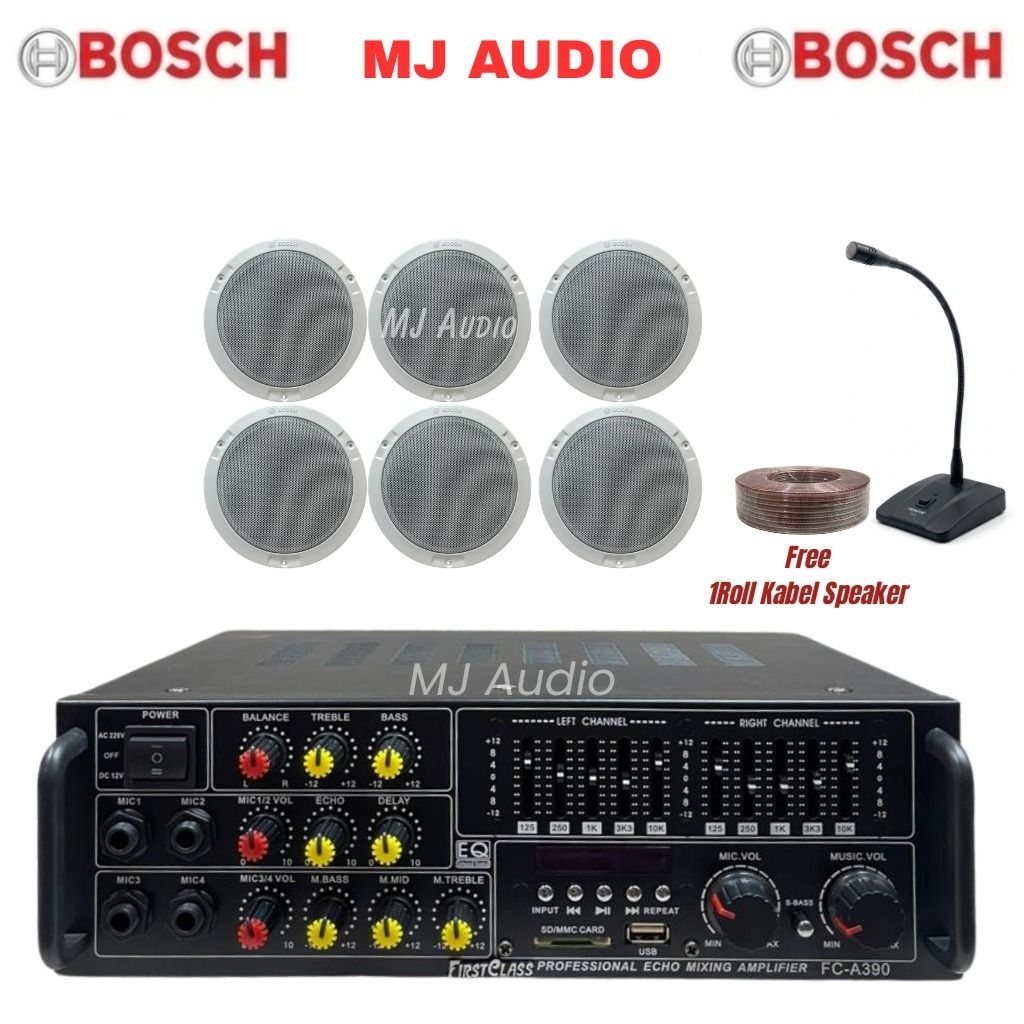 Paket Speaker BOSCH / Paket Speaker Ceiling BOSCH / Speaker Plafon BOSCH ( 6 Speaker )