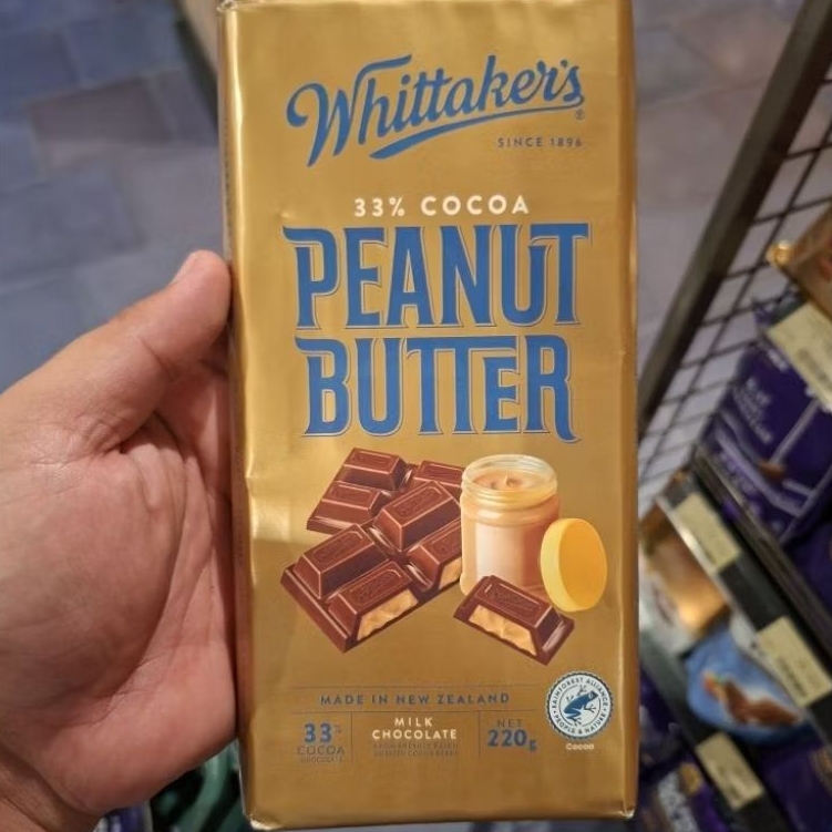 Whittakers peanut butter | cokelat whittakers peanut butter | cokelat dengan peanut butter / pcs