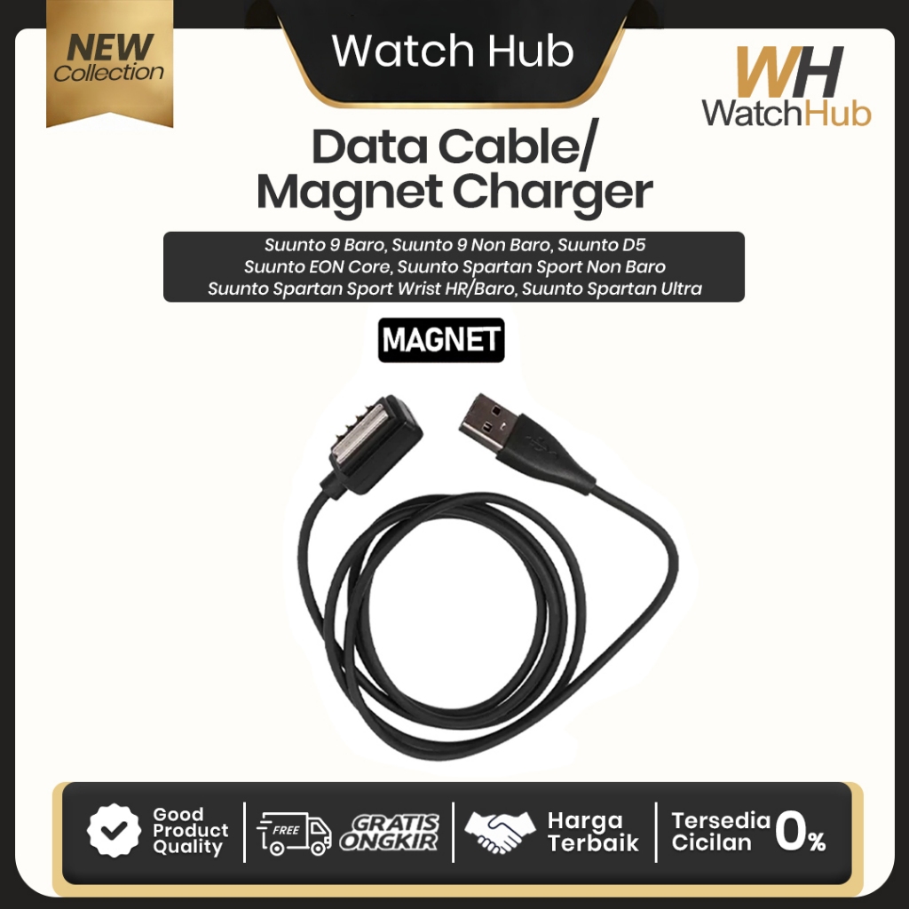 Kabel Data Kabel Charger Charging Cable Type MAGNET Suunto Spartan Sport Non Baro Suunto 9
