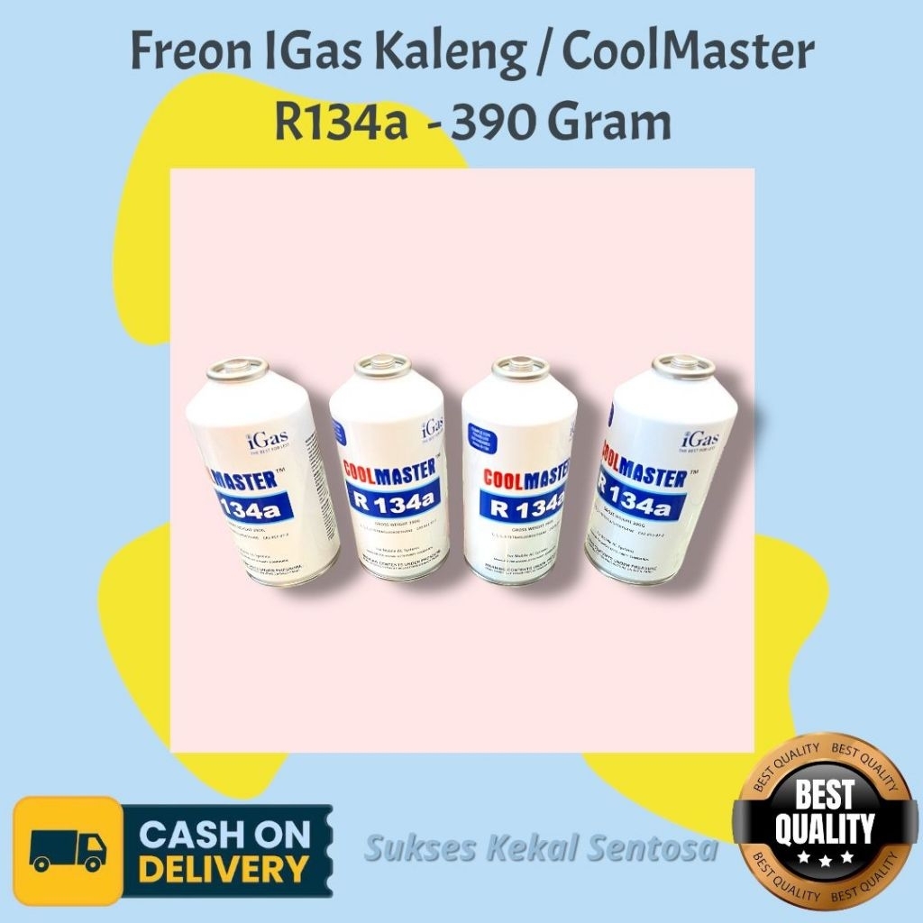 Freon IGas R134 Kaleng / Cool Master// Murni R134 / Freon IGas - 390 Gram