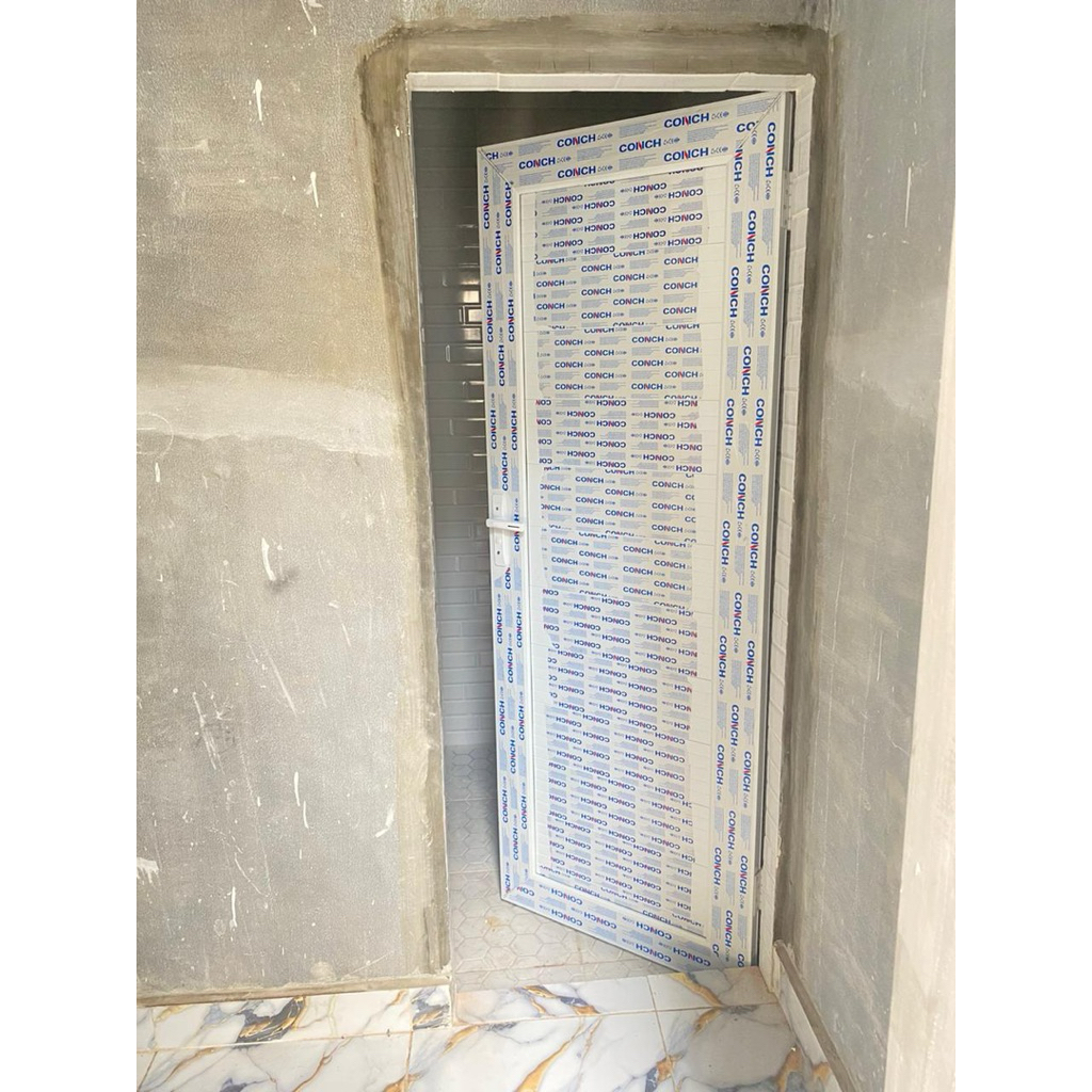 Pintu Kamar Mandi UPVC CONCH non kusen ukuran 75 x 195