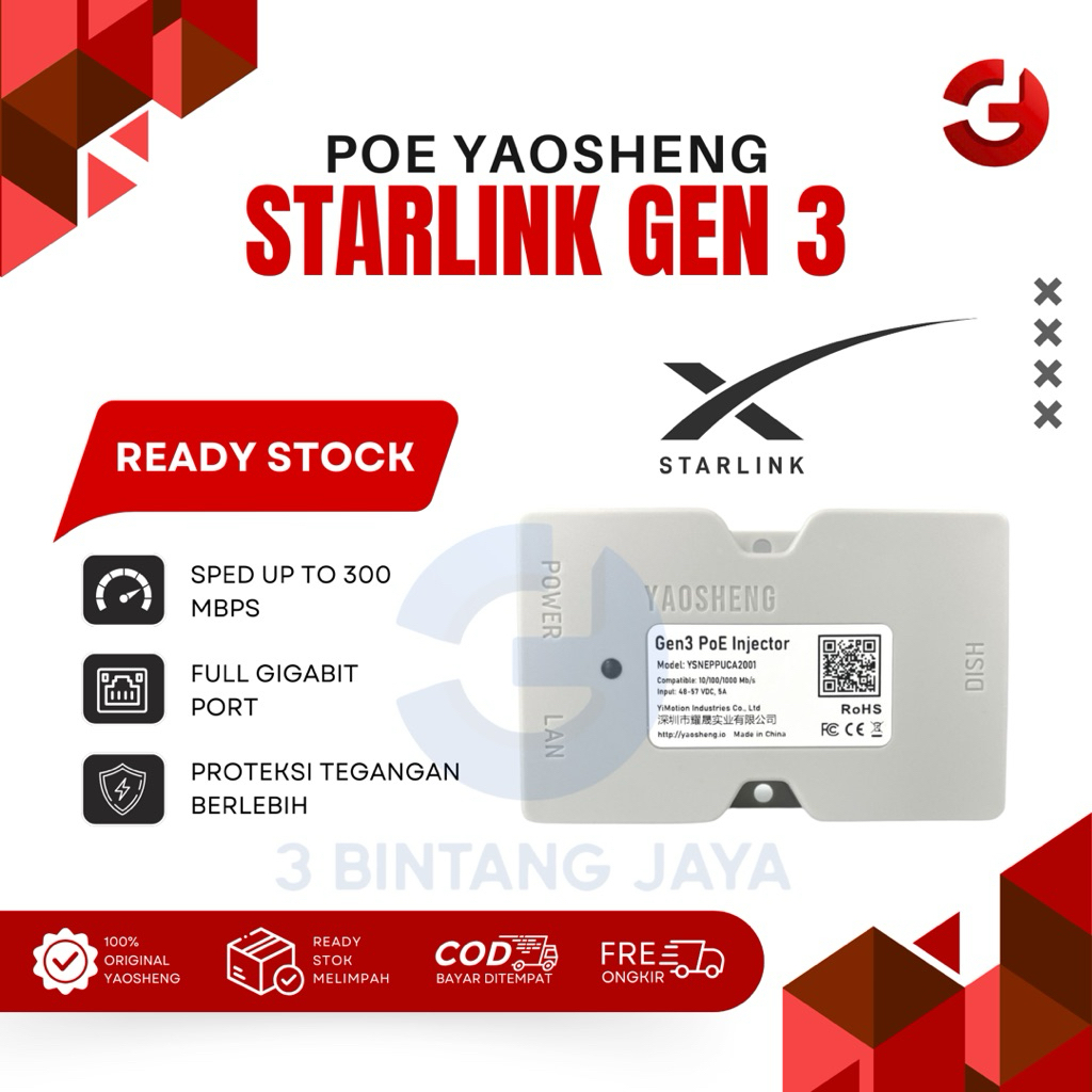 POE GEN3 UNTUK STARLINK GEN 3