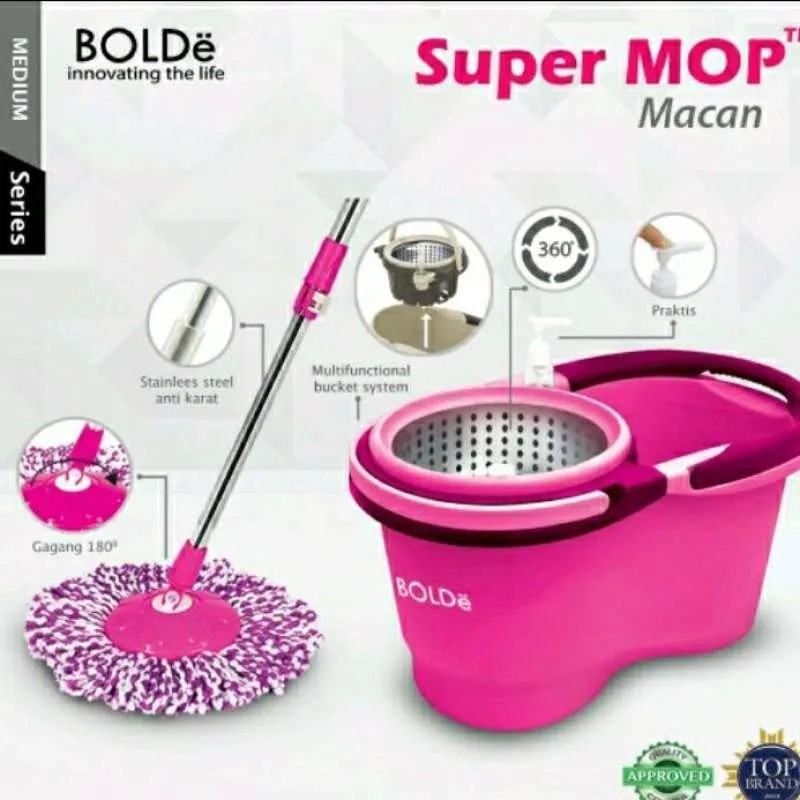 2Super Mop Macan Stainless Bolde