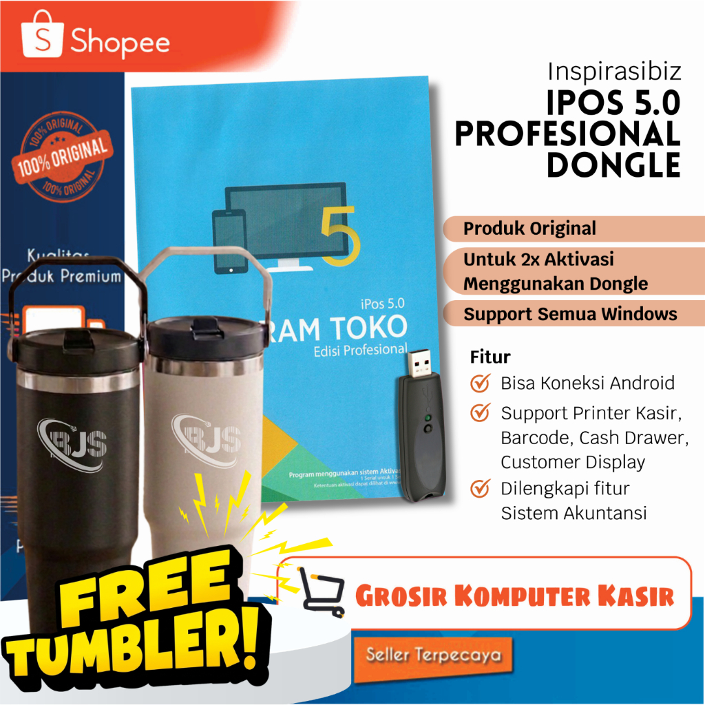 Program Kasir Toko IPOS 5 Profesional [DONGLE EDITION] | Program Kasir IPOS 5 | Program Kasir Toko S