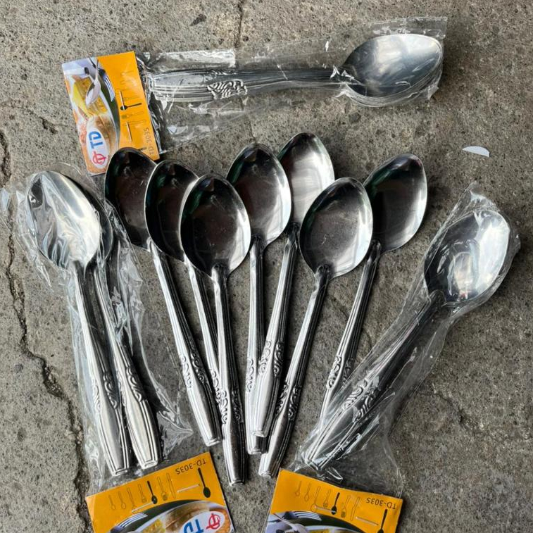 1 lusin sendok stainles sendok makan stainles murah meriah