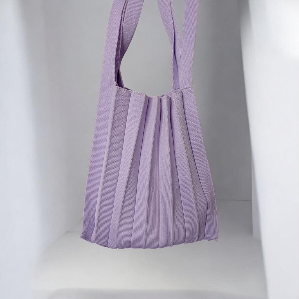 Joseph & Stacey Lucky Pleats Knit Bag