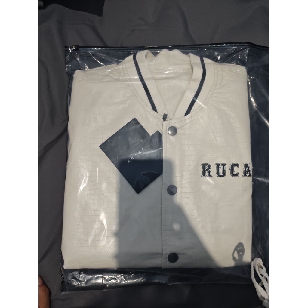 Rucas White Python Leather Jacket